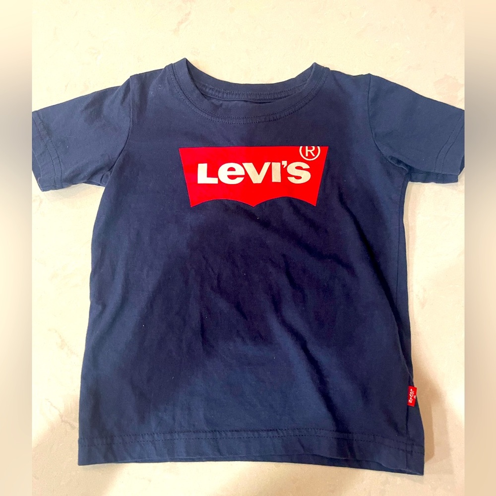 Levi's navy blue t-shirt with Red Levi's Logo